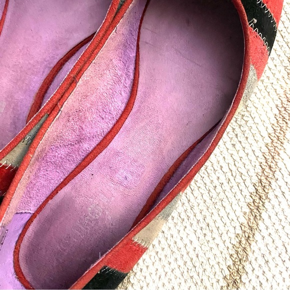Soho Lab Multicolour Suede Ballet Flats Women’s Size 7.5 Boho Chic Style - Picture 10 of 10